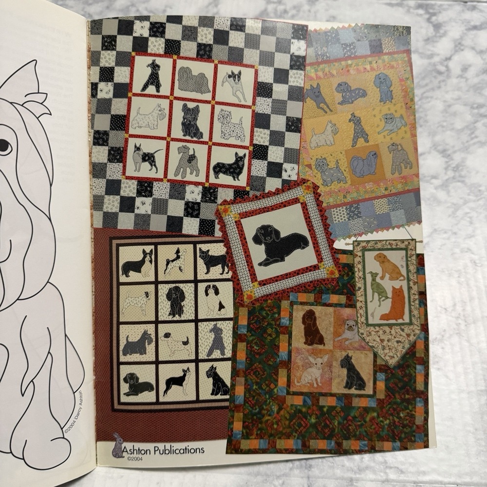 Quilt Pattern Book - Darling Little Dogs by Darcy Ashton 35 Types Craft Projects - Picture 15 of 16